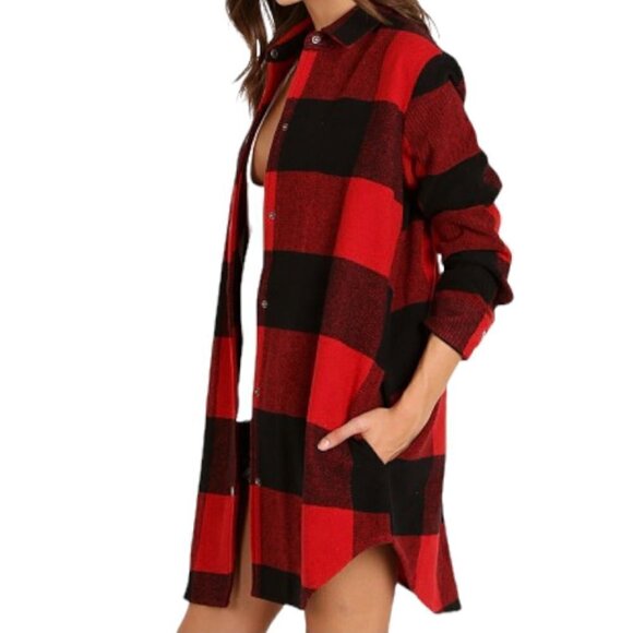 BB Dakota Olive Buffalo Plaid Wool Blend Jacket - Picture 5 of 13